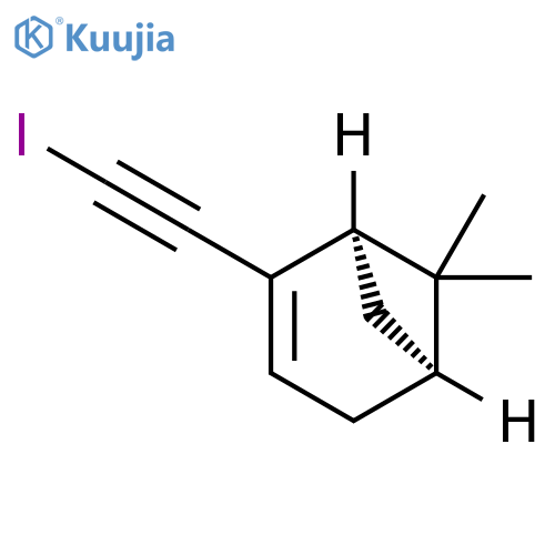 Bicyclo[3.1.1]hept-2-ene, 2-(iodoethynyl)-6,6-dimethyl-, (1R,5S)- structure