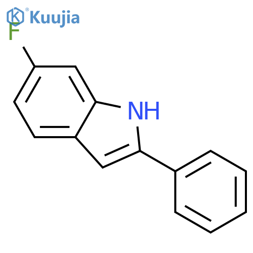 6-Fluoro-2-phenyl-1H-indole structure