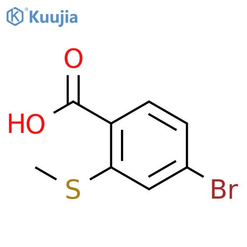 4-bromo-2-(methylsulfanyl)benzoic acid structure