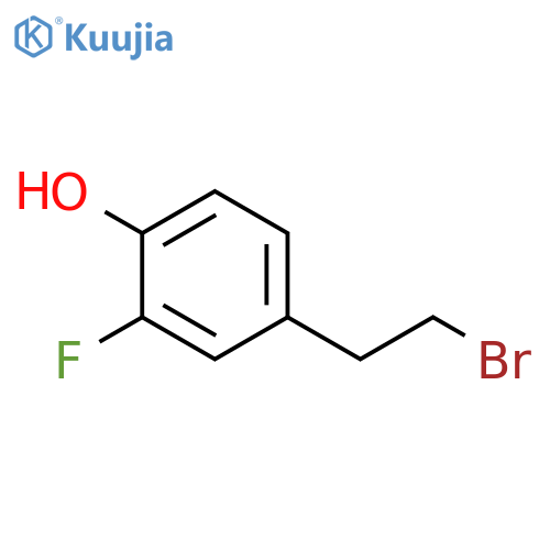 4-(2-bromoethyl)-2-fluorophenol structure