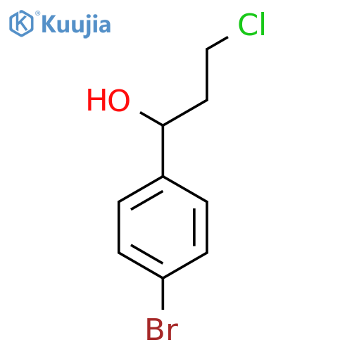 1-(4-Bromophenyl)-3-chloropropan-1-ol structure