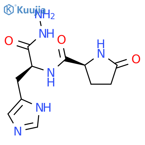 L-Histidine,N-(5-oxo-L-prolyl)-, hydrazide (9CI) structure