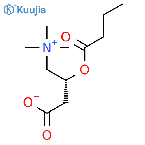 1-Propanaminium,3-carboxy-N,N,N-trimethyl-2-(1-oxobutoxy)-, inner salt, (2R)- structure