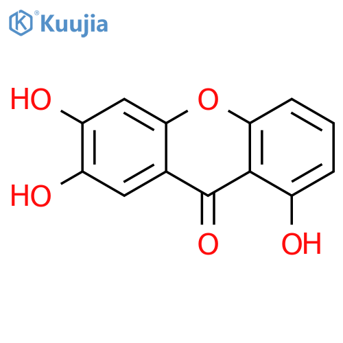 1,6,7-Trihydroxy-9H-xanthen-9-one structure