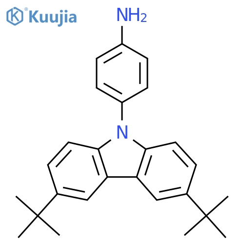3,6-Di-tert-butyl-9-(4-aminophenyl)-9H-carbazole structure