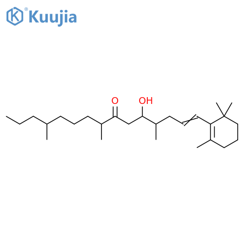 5-Hydroxy-4,8,12-trimethyl-1-(2,6,6-trimethyl-1-cyclohexen-1-yl)-1-pentadecen-7-one structure