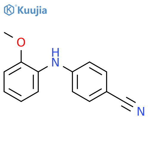 Benzonitrile, 4-[(2-methoxyphenyl)amino]- structure