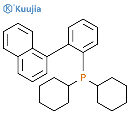 Phosphine, dicyclohexyl[2-(1-naphthalenyl)phenyl]- structure