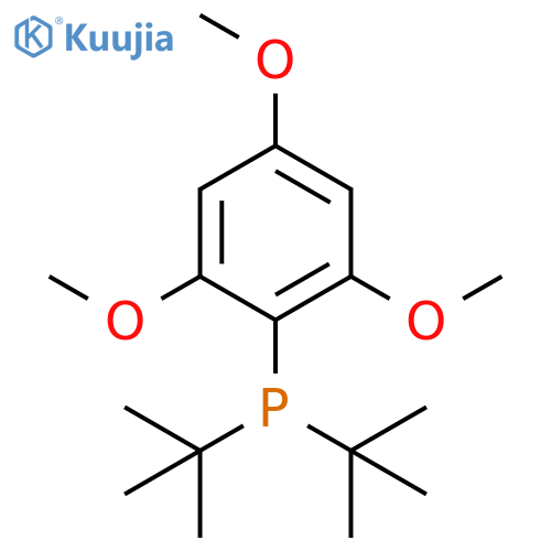 Phosphine, bis(1,1-dimethylethyl)(2,4,6-trimethoxyphenyl)- structure