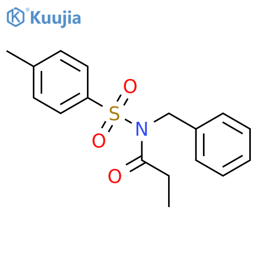 Propanamide, N-[(4-methylphenyl)sulfonyl]-N-(phenylmethyl)- structure