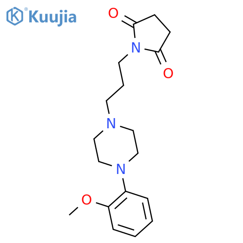2,5-Pyrrolidinedione, 1-[3-[4-(2-methoxyphenyl)-1-piperazinyl]propyl]- structure