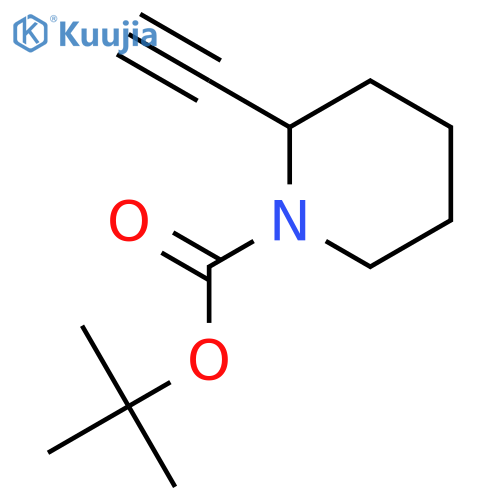 Tert-butyl 2-ethynylpiperidine-1-carboxylate structure
