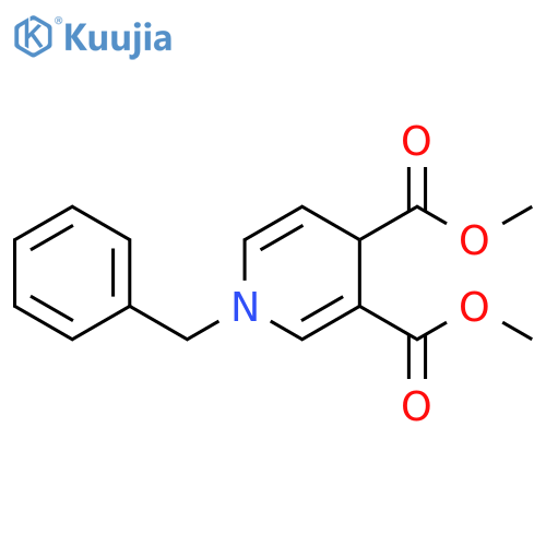 3,4-Pyridinedicarboxylic acid, 1,4-dihydro-1-(phenylmethyl)-, 3,4-dimethyl ester structure