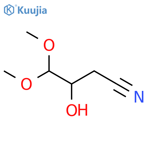 3-hydroxy-4,4-dimethoxybutanenitrile structure