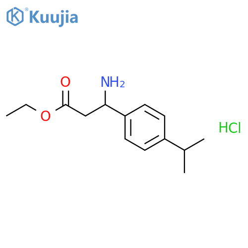 Ethyl 3-Amino-3-(4-Isopropylphenyl)Propanoate Hydrochloride structure