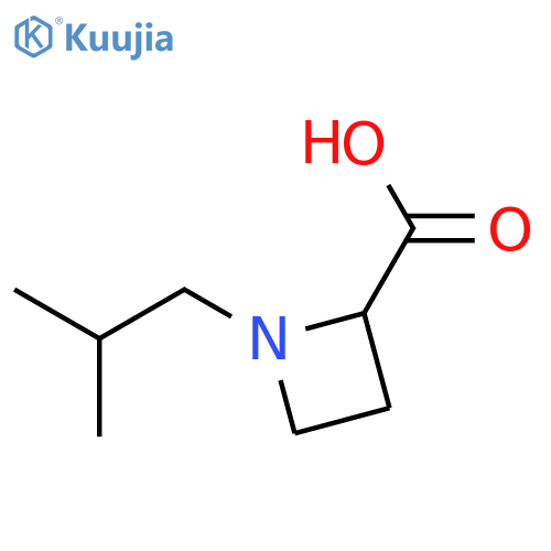 2-Azetidinecarboxylicacid, 1-(2-methylpropyl)-, (2S)- structure