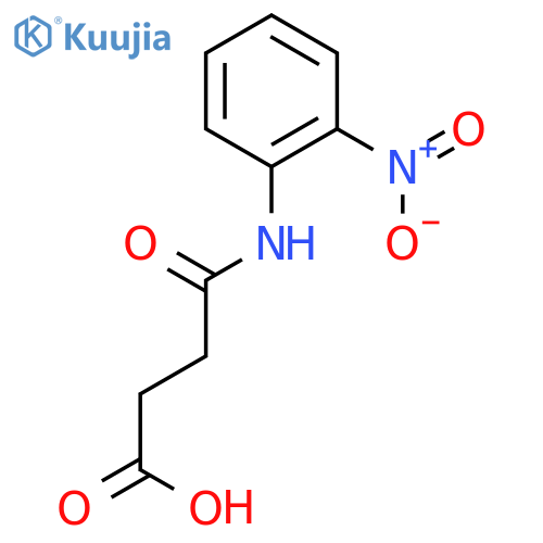 Butanoic acid, 4-[(2-nitrophenyl)amino]-4-oxo- structure