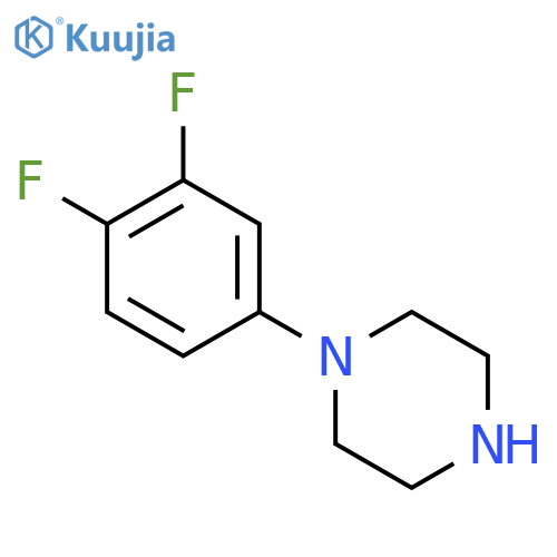 1-(3,4-Difluorophenyl)piperazine structure