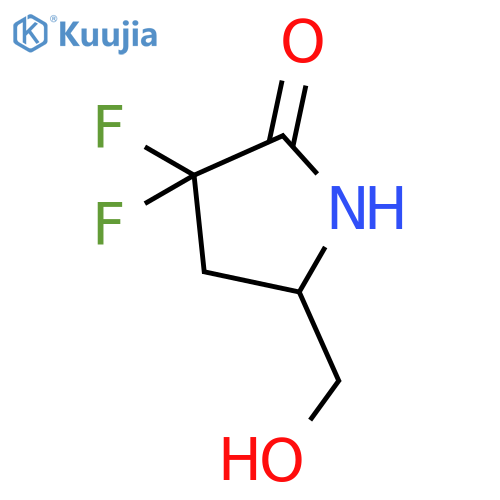 (5S)-3,3-difluoro-5-(hydroxymethyl)pyrrolidin-2-one structure