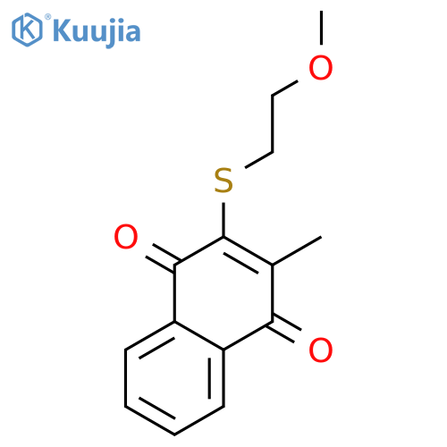 2-(2-Methoxyethyl)thio-3-methyl-1,4-napthalenedione structure