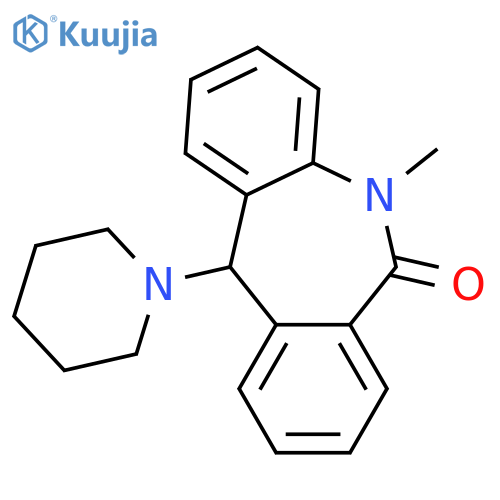 6H-Dibenz[b,e]azepin-6-one,5,11-dihydro-5-methyl-11-(1-piperidinyl)- structure