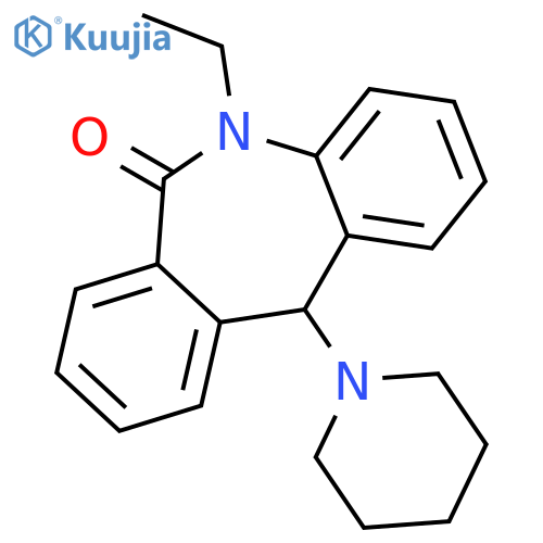 6H-Dibenz[b,e]azepin-6-one,5-ethyl-5,11-dihydro-11-(1-piperidinyl)- structure