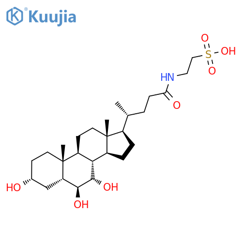 N-(3alpha,6beta,7alpha-Trihydroxy-5beta-cholan-24-oyl)-taurine structure
