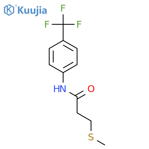 Propanamide, 3-(methylthio)-N-[4-(trifluoromethyl)phenyl]- structure