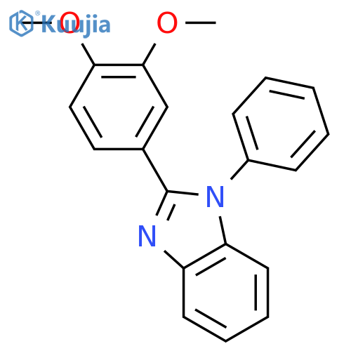 1H-Benzimidazole, 2-(3,4-dimethoxyphenyl)-1-phenyl- structure