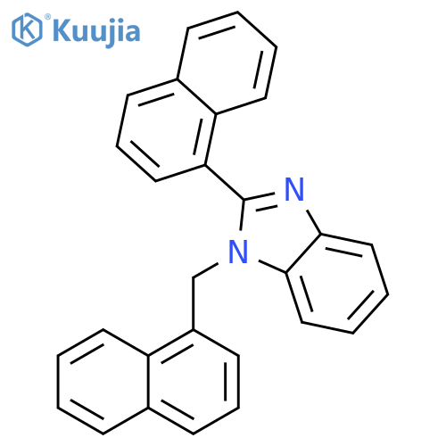 1H-Benzimidazole, 2-(1-naphthalenyl)-1-(1-naphthalenylmethyl)- structure