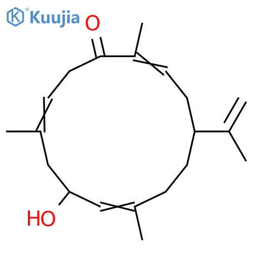 10-Hydroxy-3,7,11,15-cembratetraen-5-one structure