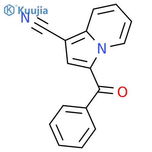 1-Indolizinecarbonitrile, 3-benzoyl- structure