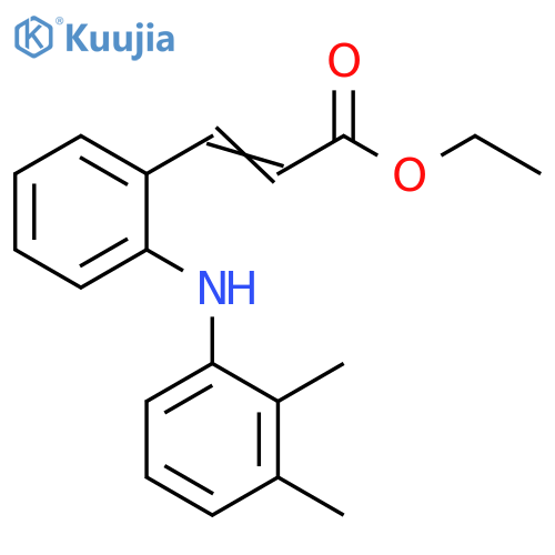 2-Propenoic acid, 3-[2-[(2,3-dimethylphenyl)amino]phenyl]-, ethyl ester structure