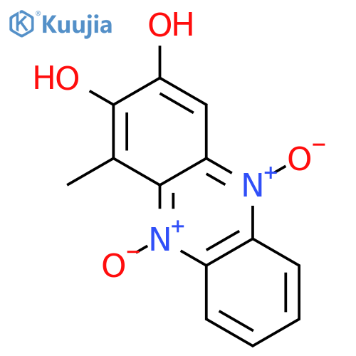 2,3-Phenazinediol, 1-methyl-, 5,10-dioxide structure