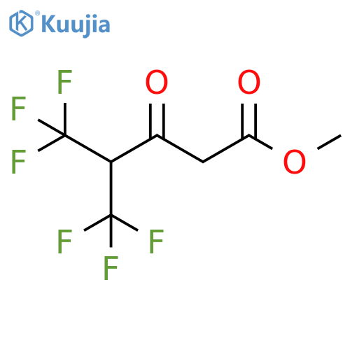 Pentanoic acid, 5,5,5-trifluoro-3-oxo-4-(trifluoromethyl)-, methyl ester structure