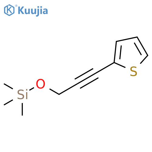 Silane, trimethyl[[3-(2-thienyl)-2-propynyl]oxy]- structure