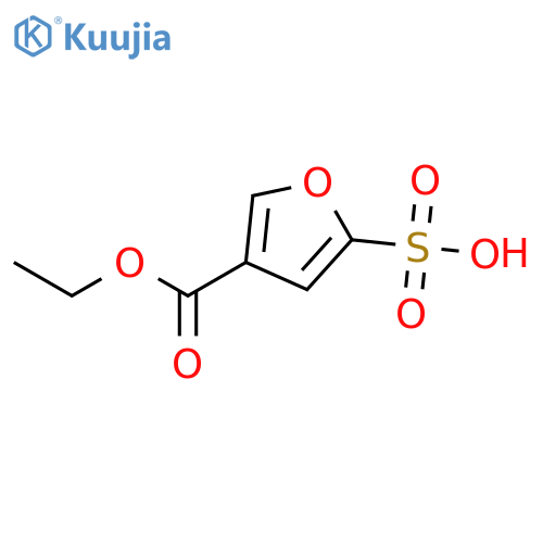 3-Furancarboxylic acid, 5-sulfo-, 3-ethyl ester structure
