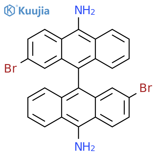 [9,9'-Bianthracene]-10,10'-diamine, 2,2'-dibromo- structure