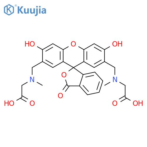 Fluorescein,bis[[(carboxymethyl)amino]methyl]- (8CI) structure