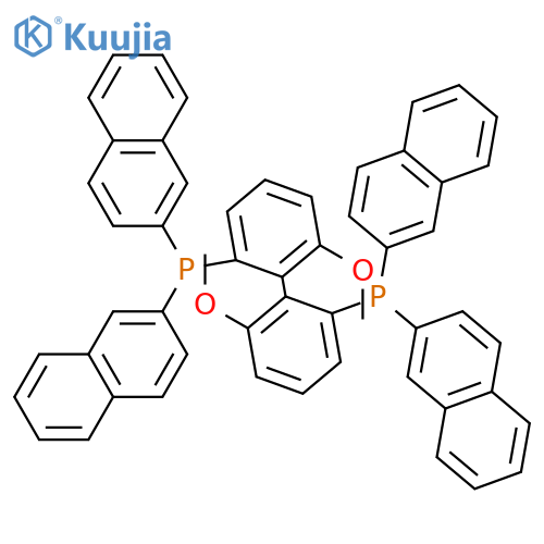 1,1'-[(1R)-6,6'-Dimethoxy[1,1'-biphenyl]-2,2'-diyl]bis[1,1-di-2-naphthalenylphosphine] structure
