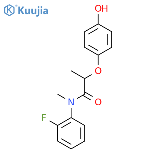 N-(2-Fluorophenyl)-2-(4-hydroxyphenoxy)-N-methylpropanamide structure