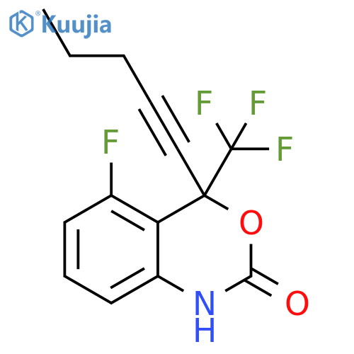 2H-3,1-Benzoxazin-2-one,5-fluoro-1,4-dihydro-4-(1-pentynyl)-4-(trifluoromethyl)- structure