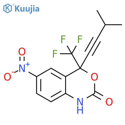 2H-3,1-Benzoxazin-2-one,1,4-dihydro-4-(3-methyl-1-butynyl)-6-nitro-4-(trifluoromethyl)- structure