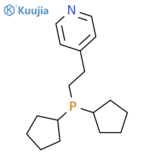 Pyridine, 4-[2-(dicyclopentylphosphino)ethyl]- structure