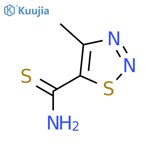 4-Methyl-1,2,3thiadiazole-5-carbothioic acid amide structure