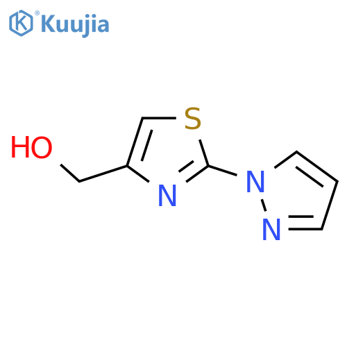 [2-(1H-Pyrazol-1-yl)-1,3-thiazol-4-yl]methanol structure