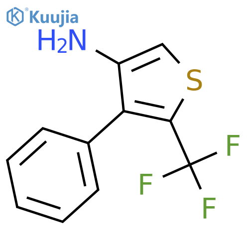 4-Phenyl-5-(trifluoromethyl)thiophen-3-amine structure