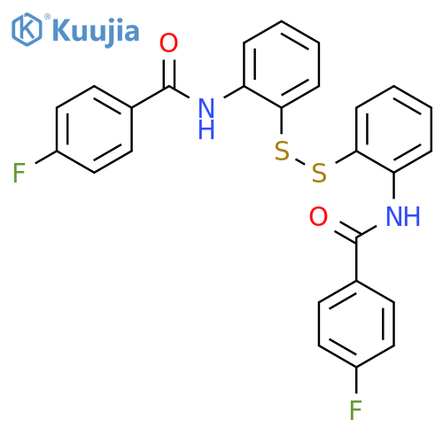 Benzamide, N,N'-(dithiodi-2,1-phenylene)bis[4-fluoro- structure