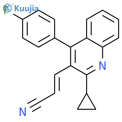 (E)-3-2-Cyclopropyl-4-(4-fluorophenyl)-3-quinolinyl-2-propenenitrile structure