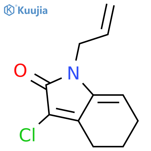 3-chloro-1,4,5,6-tetrahydro-1-(2-propen-1-yl)-2H-Indol-2-one structure